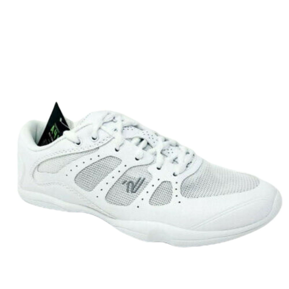 NWT Varsity All For One A41 White Kids Cheerleading Shoes with Travel Case